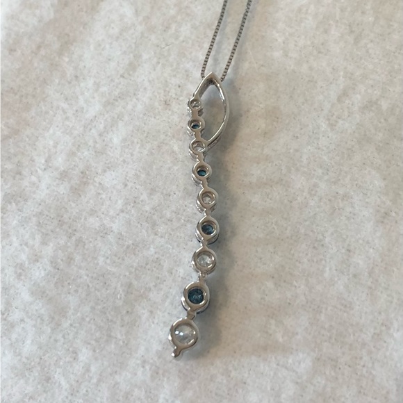 3CT Genuine Diamonds BLUE diamonds! 3CT necklace - Picture 6 of 10